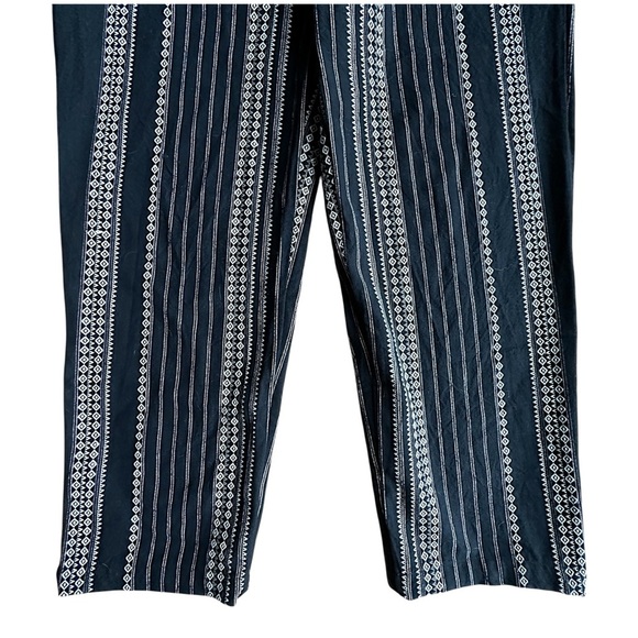 ANTHROPOLOGIE NWOT ESSENTIAL BEACH PANTS BLACK & WHITE TASSEL TIES | SMA… - Picture 3 of 11